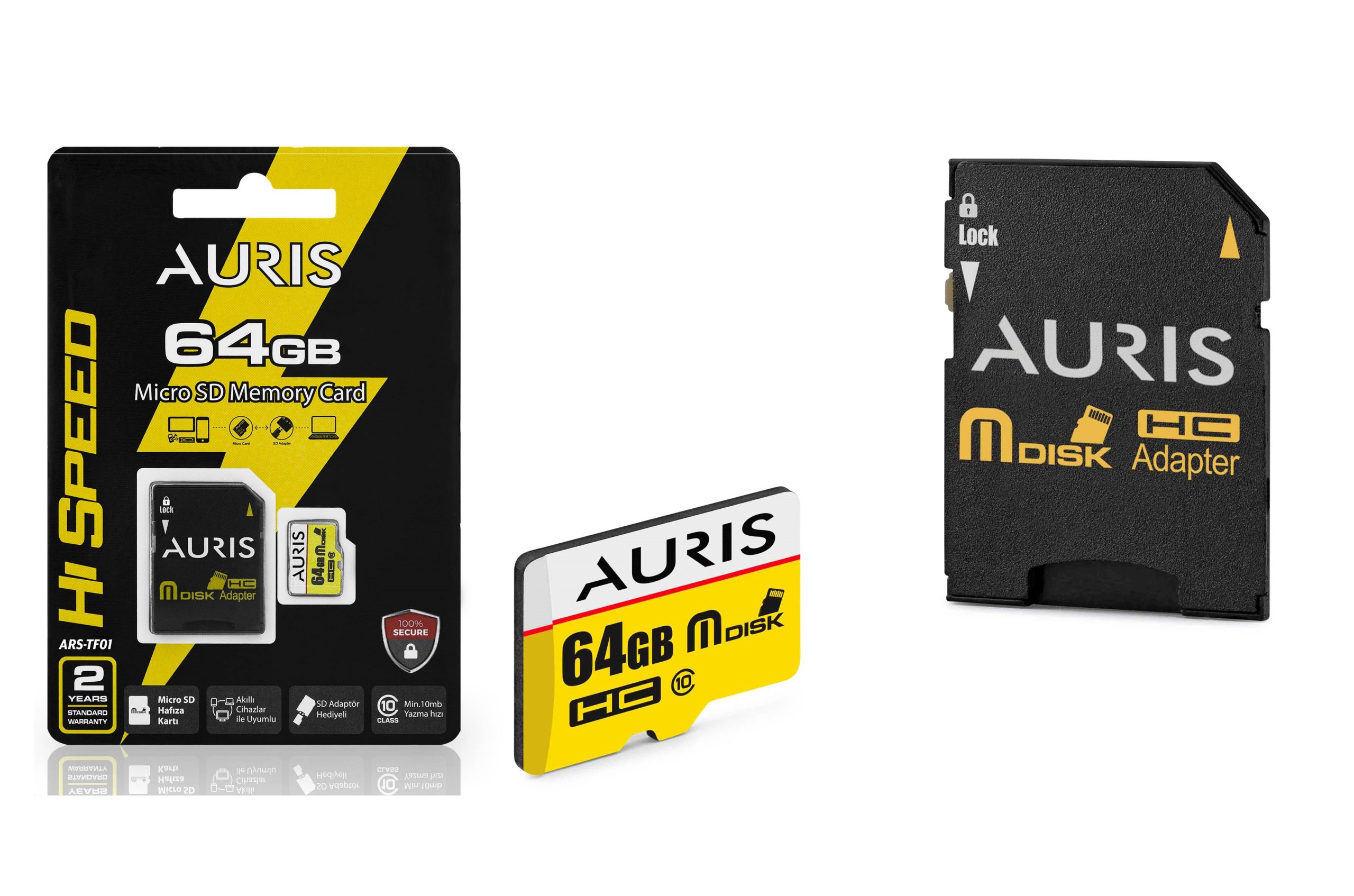 AURİS 64GB MİCRO SD HAFIZA KARTI